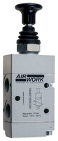 AW-VM - Push button operated pneumatic valves 1/4